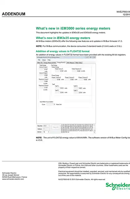 schneider施耐德What’s new in iEM3000 series energy meters
